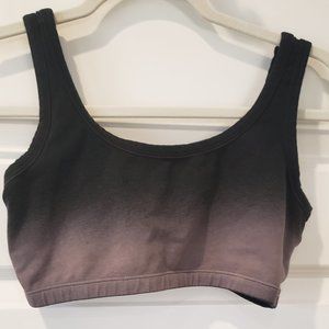 Electric & Rose Ombre Sports Bra - Black and Gray